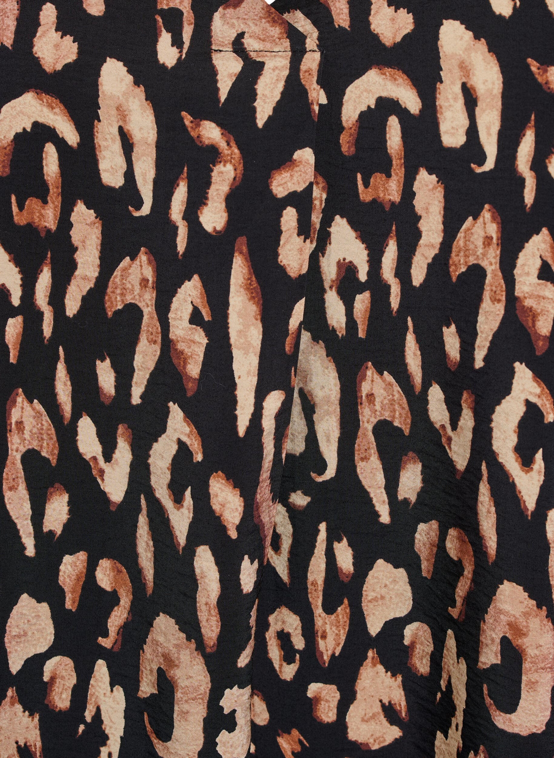 ZizziKleid aus Viskose mit V-Ausschnitt, Schwarz, Packshot image number 2