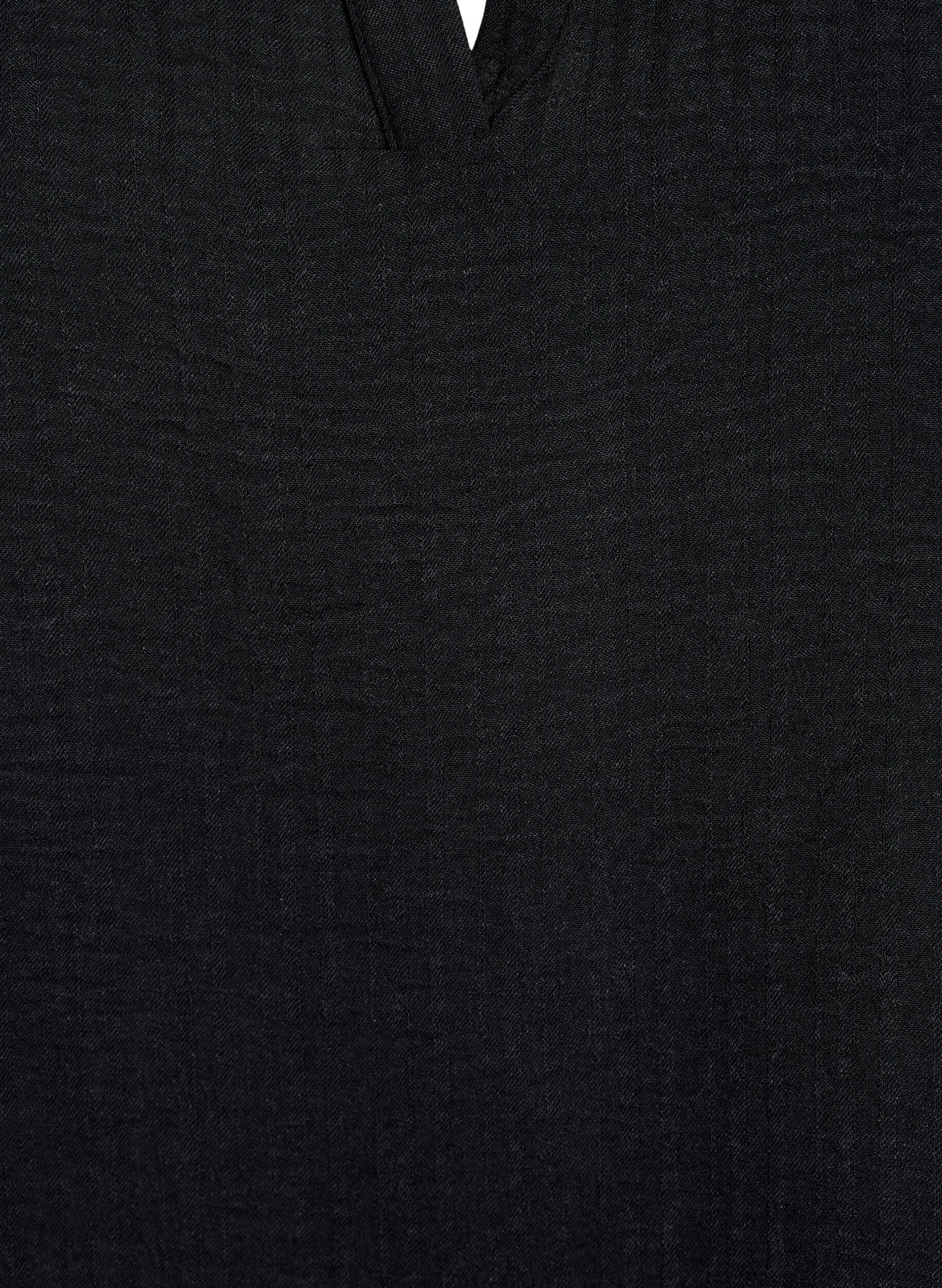 Zizzi Lockere Bluse mit kurzen &Auml;rmeln, Schwarz, Packshot image number 2