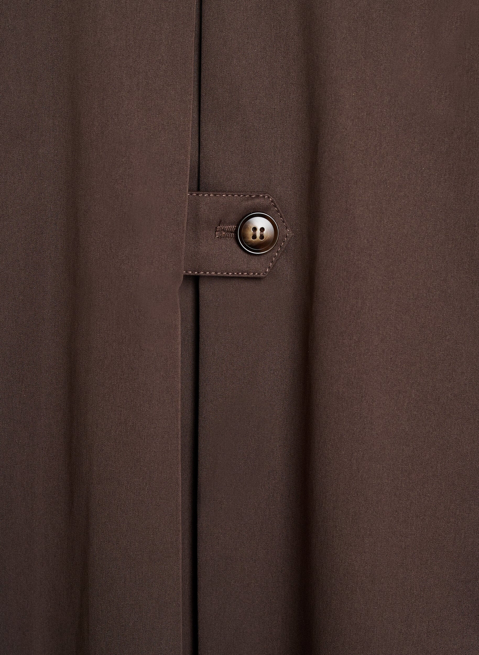 Zizzi Kurzer Trenchcoat mit Kragen und Raglan&auml;rmeln, Braun, Packshot image number 4