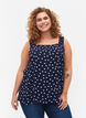 Bedrucktes Viskosetop mit A-Linie, Peacoat Dot, Model image number 0