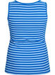 Gestreiftes Tanktop mit Rippenstruktur, Blau, Packshot image number 1