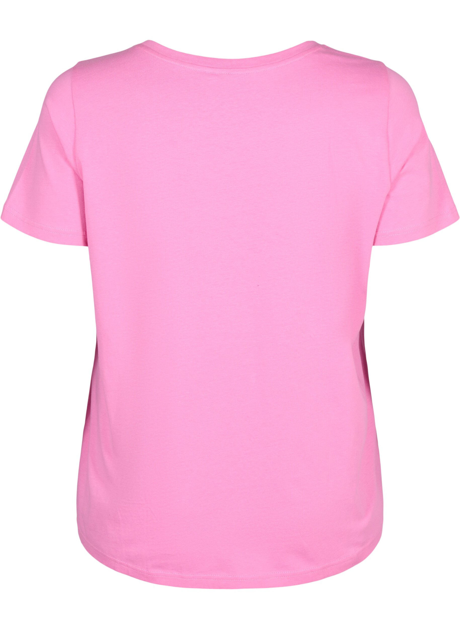 Zizzi T-Shirt aus Baumwolle mit aufgestickter Kirsche, Roseb. W. CherryEMB., Packshot image number 1