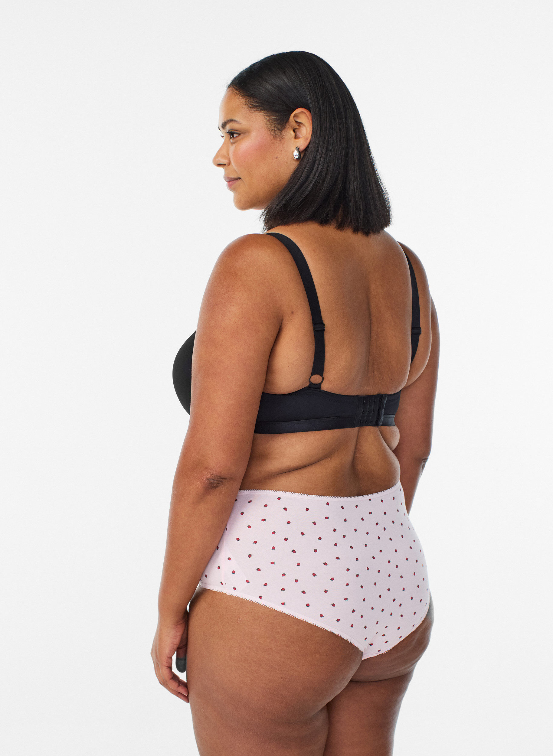 Zizzi 7-pack Hipster-Slips mit normaler Taillenh&ouml;he, Rot, Model image number 1