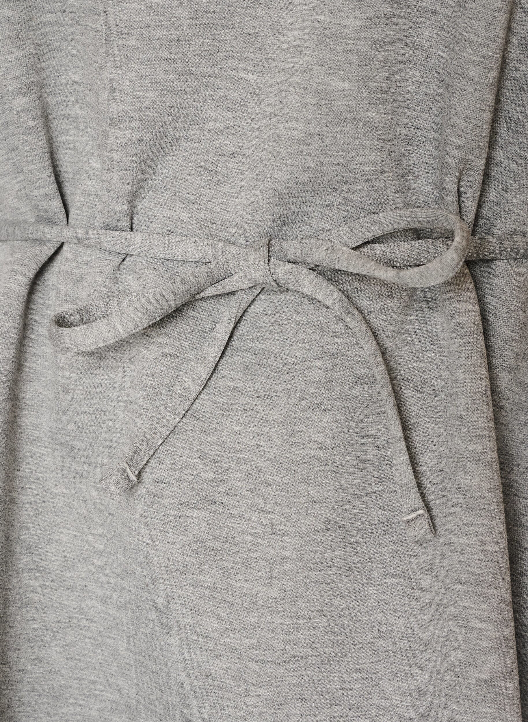 ZizziBluse mit Bindeband und Puff&auml;rmeln, Grau, Packshot image number 2