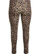 Leggings aus Viskose mit Zebraprint, Braun, Packshot image number 1