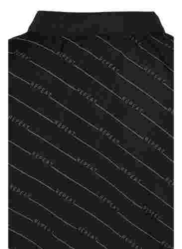 Sportjacke mit reflektierendem Print, Black w- ReflexPrint, Packshot image number 3