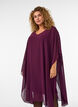 Kurzes Chiffonkleid mit V-Ausschnitt, Lila, Model image number 2
