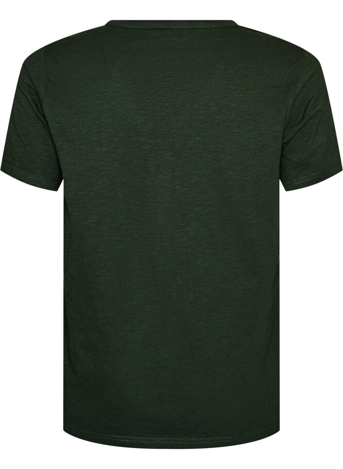 T-Shirt mit Knopfleiste, Gr&uuml;n, Packshot image number 1