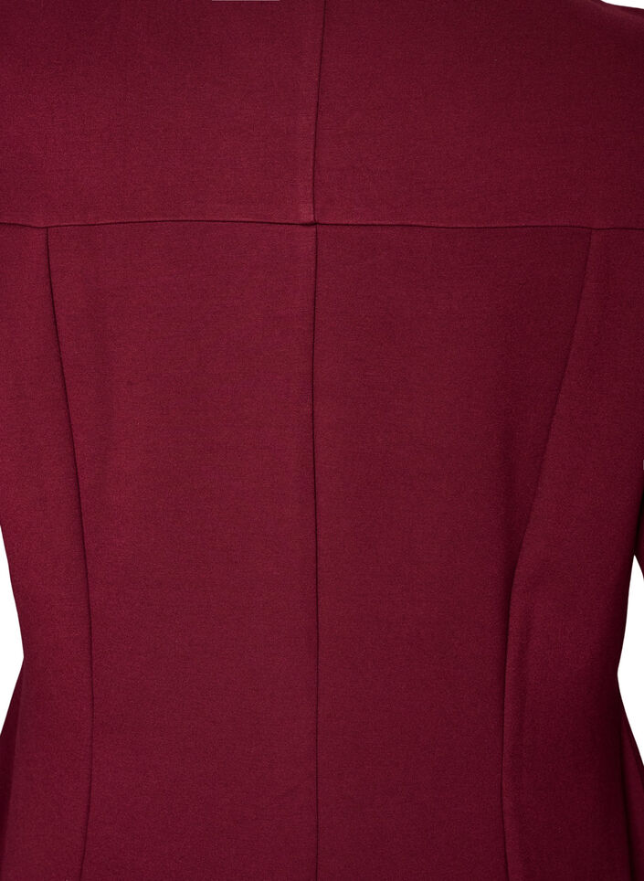 A-f&ouml;rmiges Kleid mit 3/4-&Auml;rmeln, Rot, Packshot image number 3