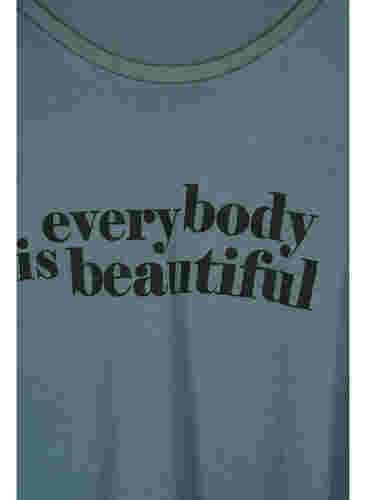 Kurzarm-Baumwollnachthemd mit Aufdruck, Balsam W. Everybody, Packshot image number 2