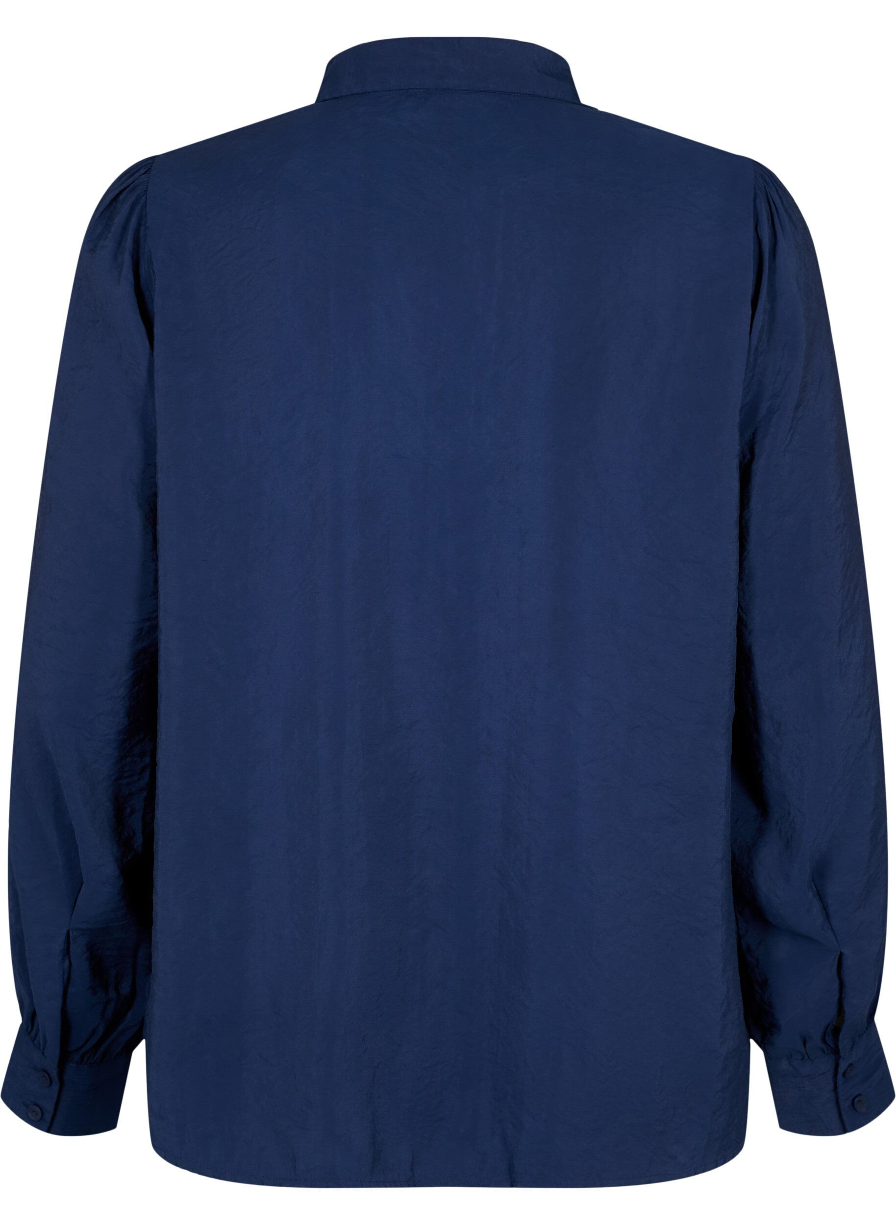 Zizzi Bluse aus TENCEL&trade; Modal, Navy Blazer, Packshot image number 1
