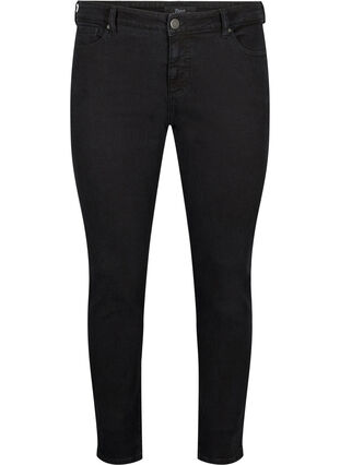 Emily Jeans mit regulärer Taille und schlankem Schnitt, Black, Packshot image number 0