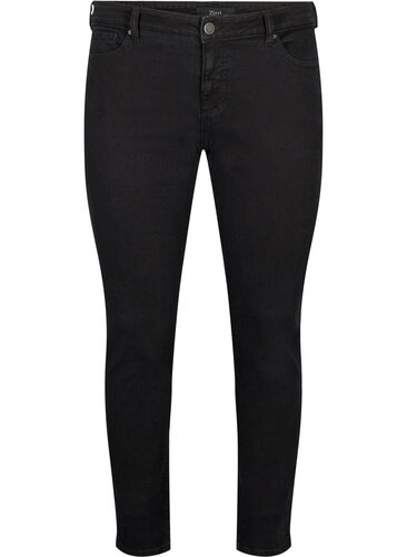Emily Jeans mit regulärer Taille und schlankem Schnitt, Black, Packshot image number 0