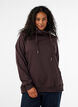 Sweatshirt mit Stehkragen und Taschen, Braun, Model image number 0