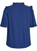 Bluse aus Baumwoll-Musselin mit Broderie Anglaise und 1/2-&Auml;rmeln, Blau, Packshot image number 1