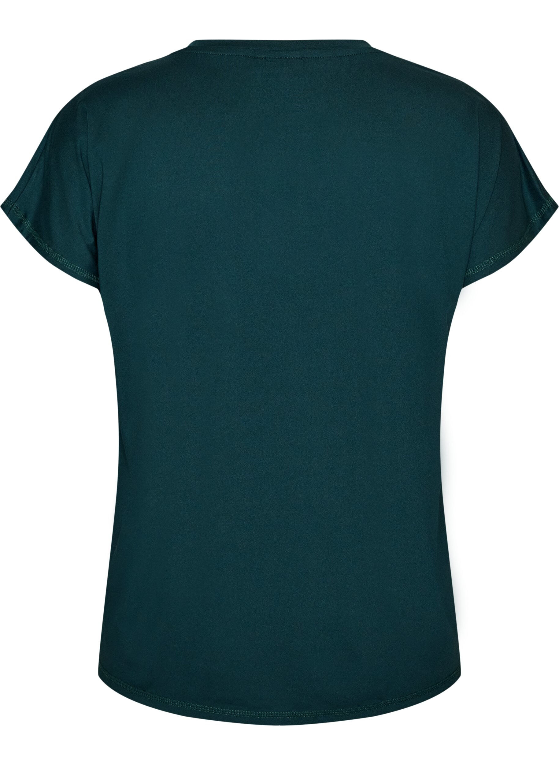 ZizziLockeres Trainings-T-Shirt mit V-Ausschnitt, Gr&uuml;n, Packshot image number 1