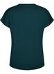 Lockeres Trainings-T-Shirt mit V-Ausschnitt, Gr&uuml;n, Packshot image number 1