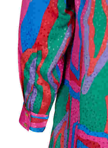 Langes bedrucktes Hemd, Colorfull Art Print, Packshot image number 3