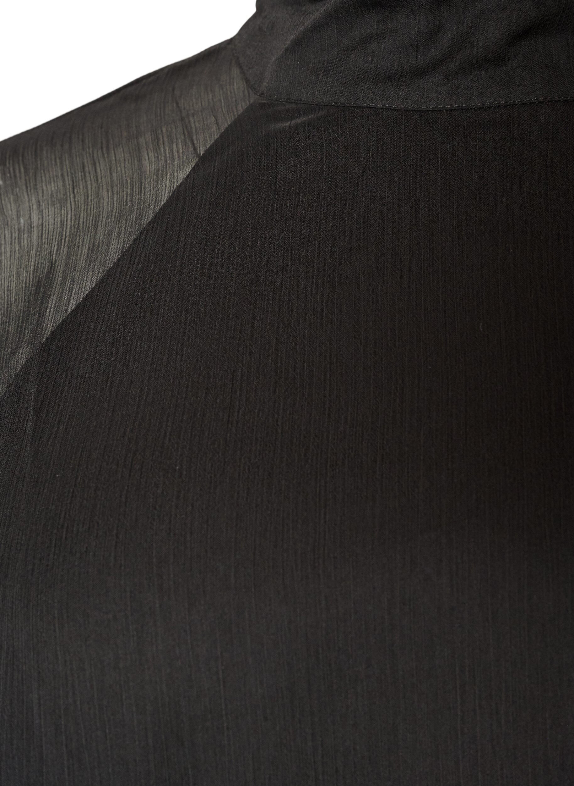 ZizziKnielanges Kleid aus Chiffon mit transparentem Cape, Schwarz, Packshot image number 2