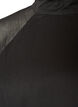 Knielanges Kleid aus Chiffon mit transparentem Cape, Schwarz, Packshot image number 2