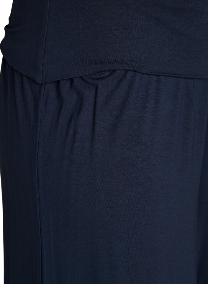 Culotte aus Jersey mit hoher Taille, Blau, Packshot image number 2