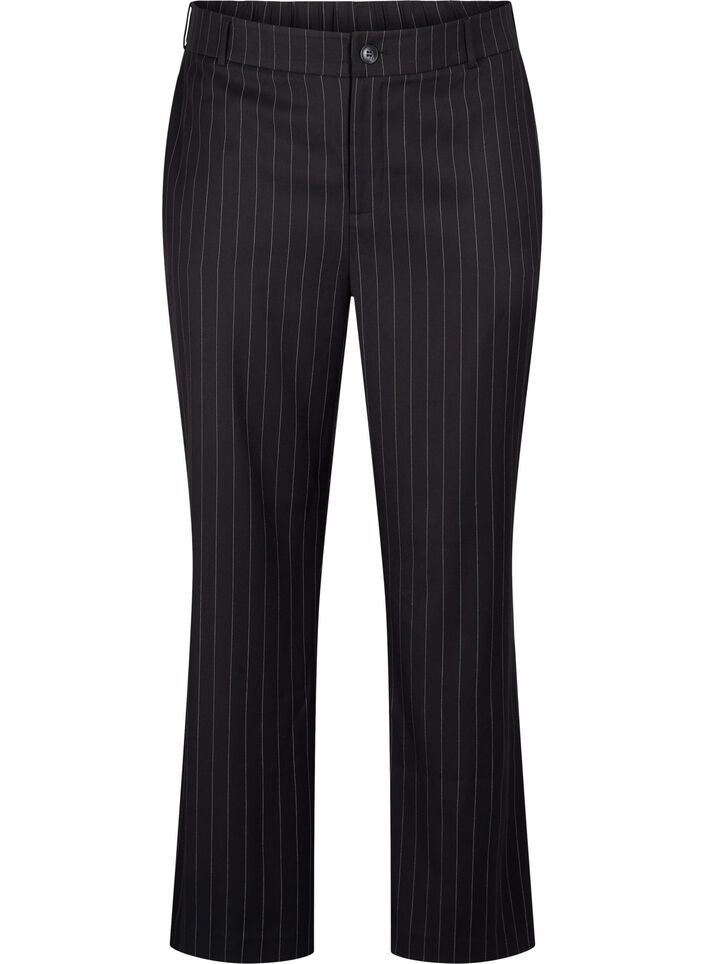 Hosen mit Nadelstreifen, Black W. Pinstripe, Packshot image number 0