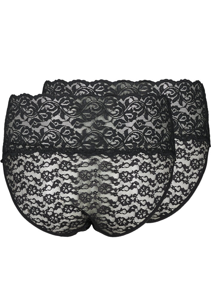 2er Pack Panties, Black, Packshot image number 1