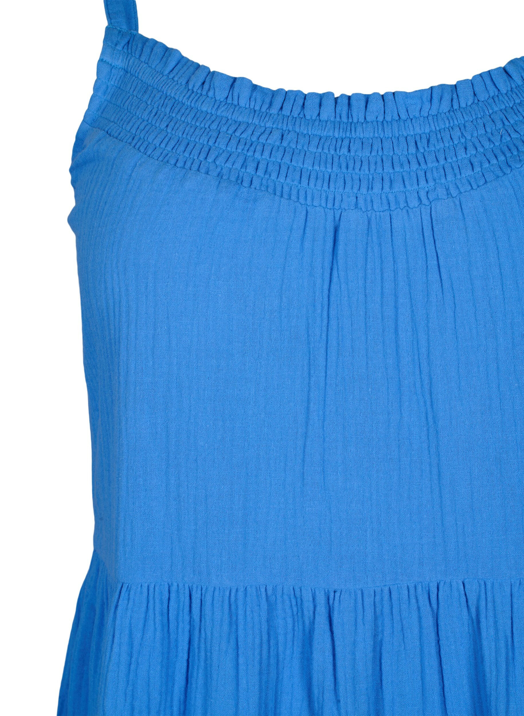 Zizzi Schlichtes Tr&auml;gerkleid aus Baumwolle, Marina, Packshot image number 2