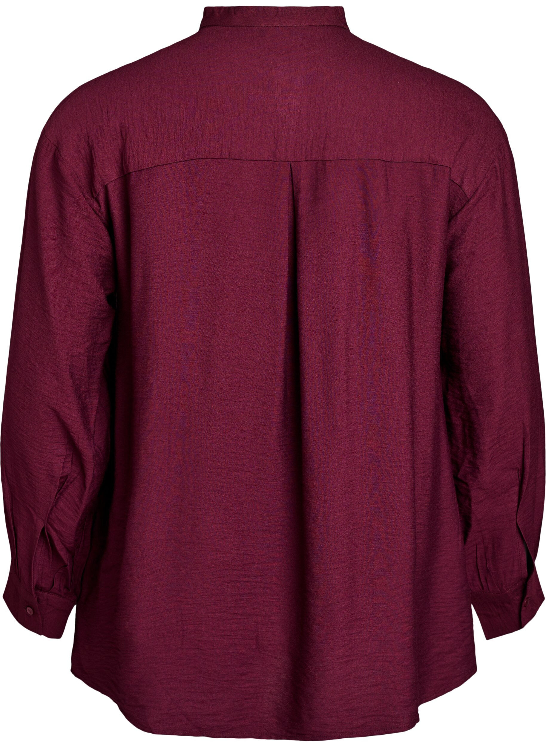 Zizzi Bluse aus Viskose mit A-Linie, Rot, Packshot image number 1