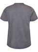 T-Shirt aus Baumwolle mit Washed-Look und gesticktem Motiv, Grau, Packshot image number 1