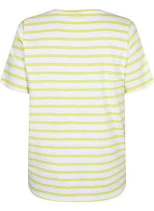 Gestreiftes T-Shirt aus biologischer Baumwolle, Wild Lime Stripes, Packshot image number 1