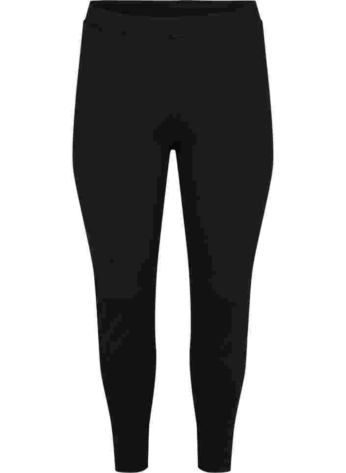 Leggings mit Reißverschluss, Black, Packshot image number 0