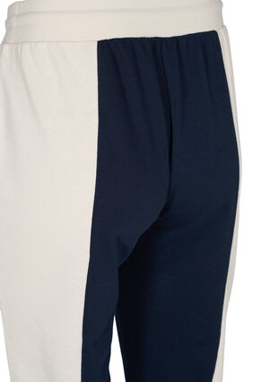 Sweatpants mit Colour-Block, Night Sky/Off White, Packshot image number 3