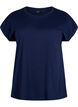 Kurz&auml;rmeliges T-Shirt aus einer Baumwollmischung, Blau, Packshot image number 0
