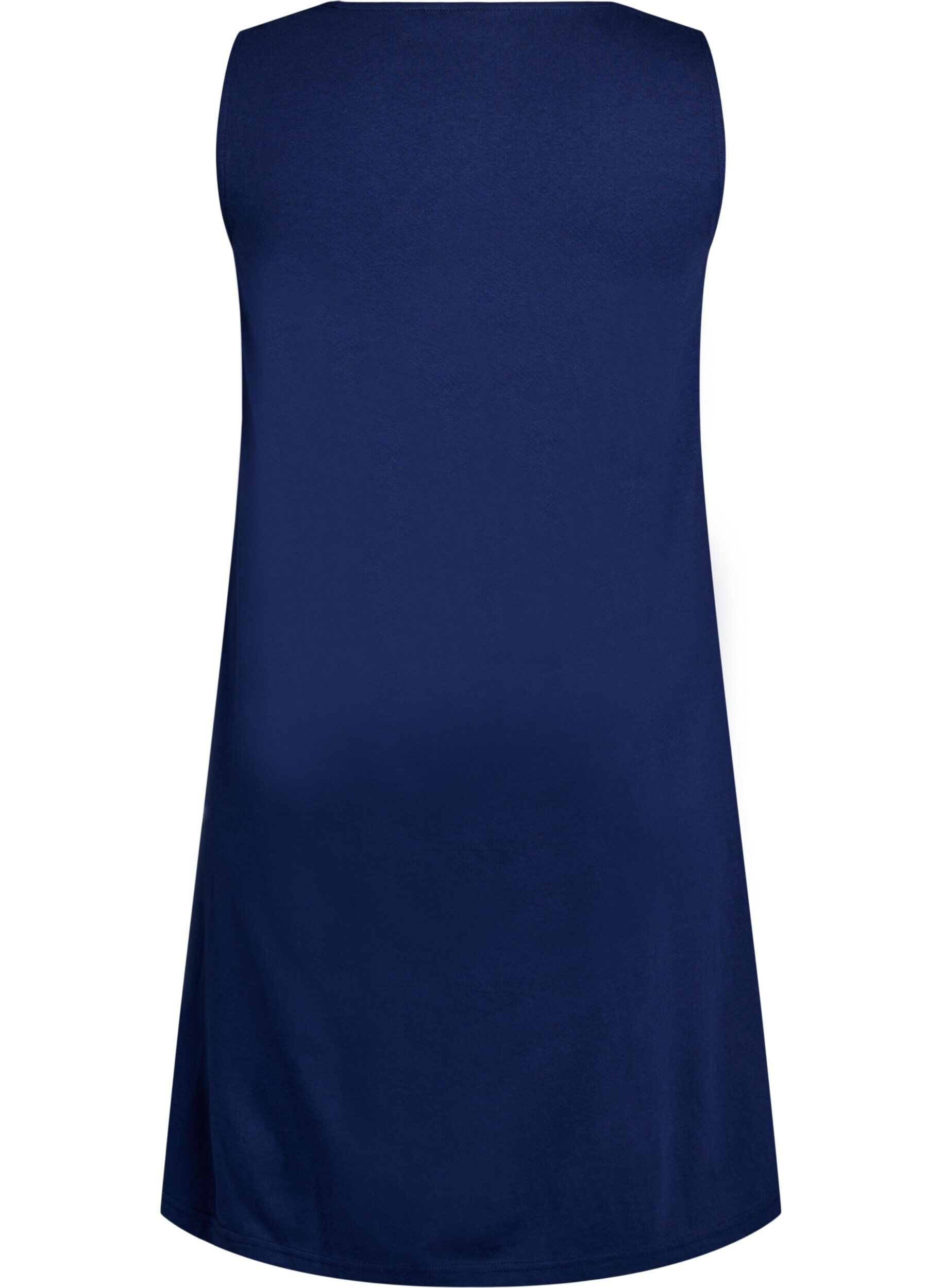 Zizzi &Auml;rmelloses Kleid in A-Linie, Blau, Packshot image number 1