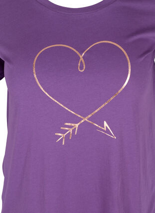 Kurzarm T-Shirt mit Print, Majesty/R.G. Heart, Packshot image number 2