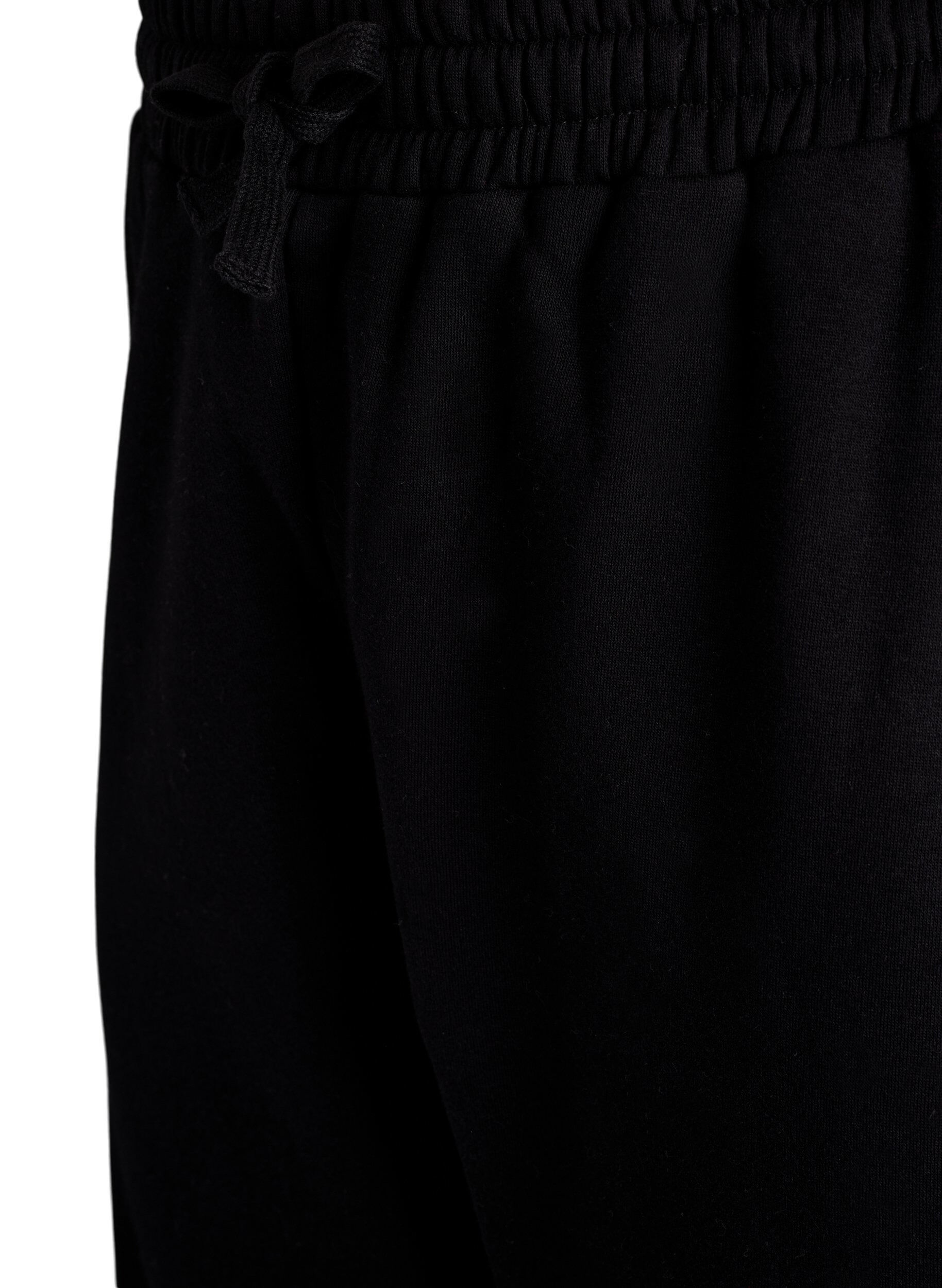 Zizzi Cargohose aus weichem Sweat-Material, Black, Packshot image number 2