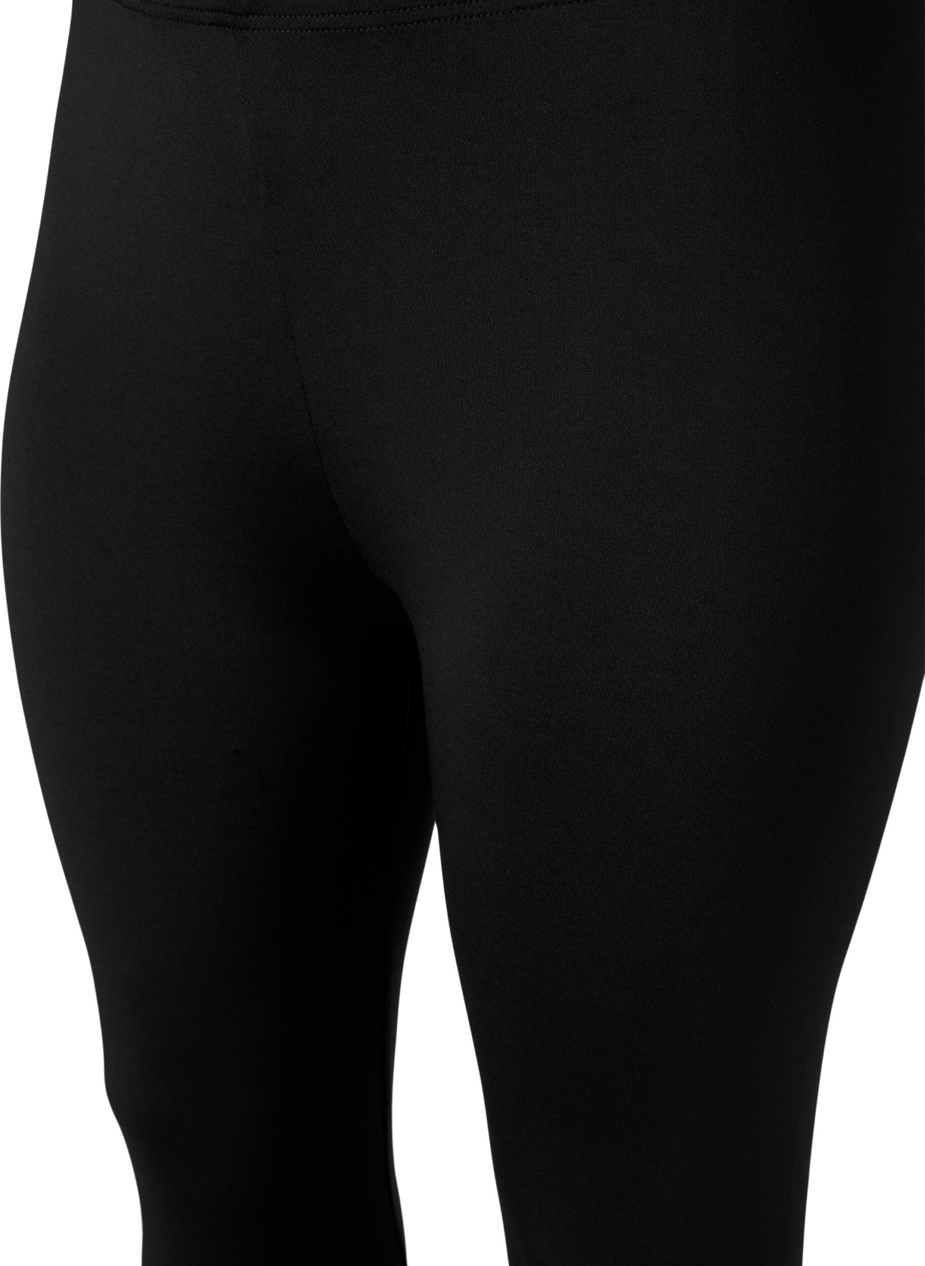 Zizzi 2er-Pack 3/4 Leggings, Black / LEO AOP, Packshot image number 2