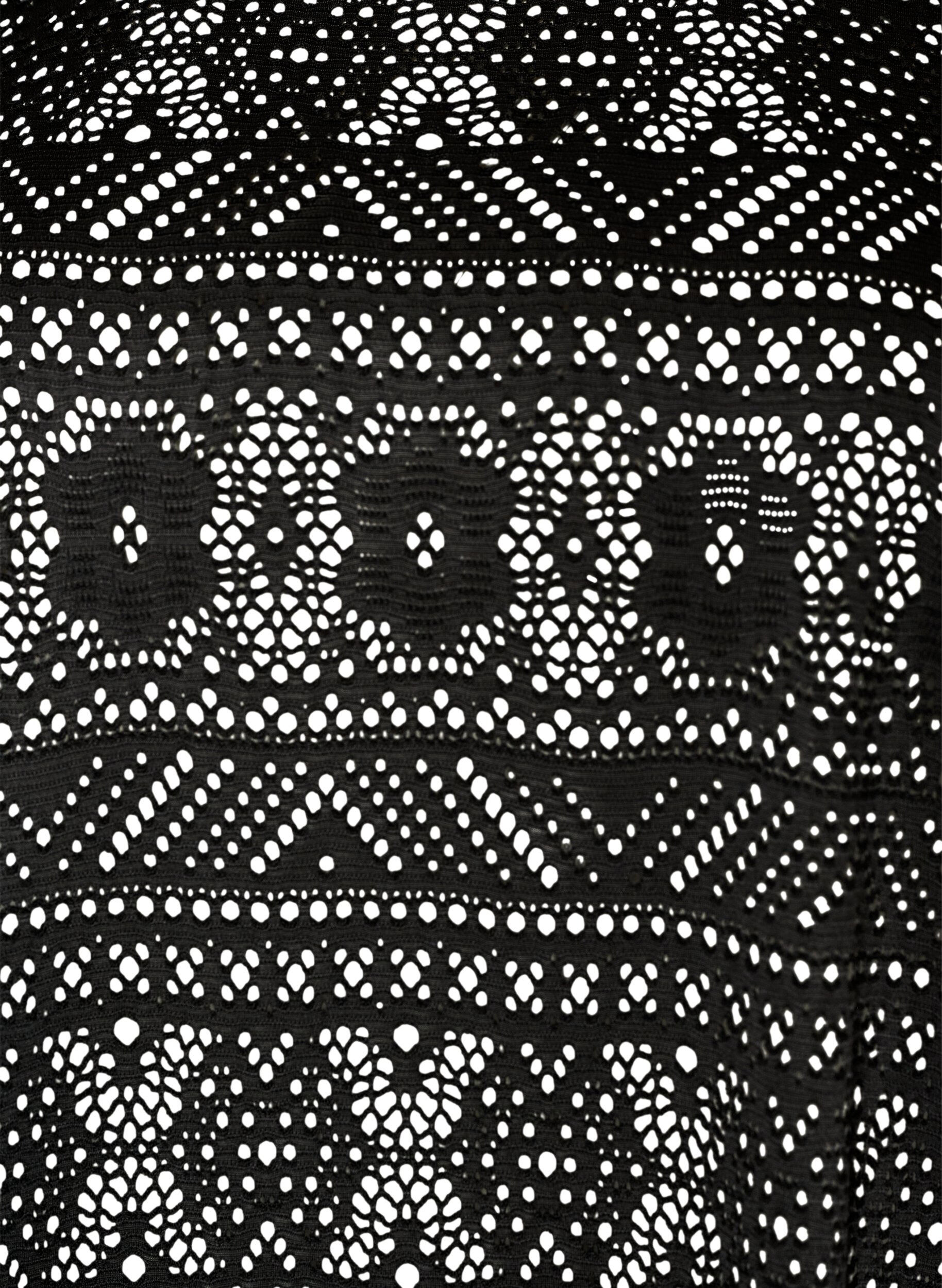 ZizziT-Shirt aus Spitze mit Lochstickerei, Schwarz, Packshot image number 2