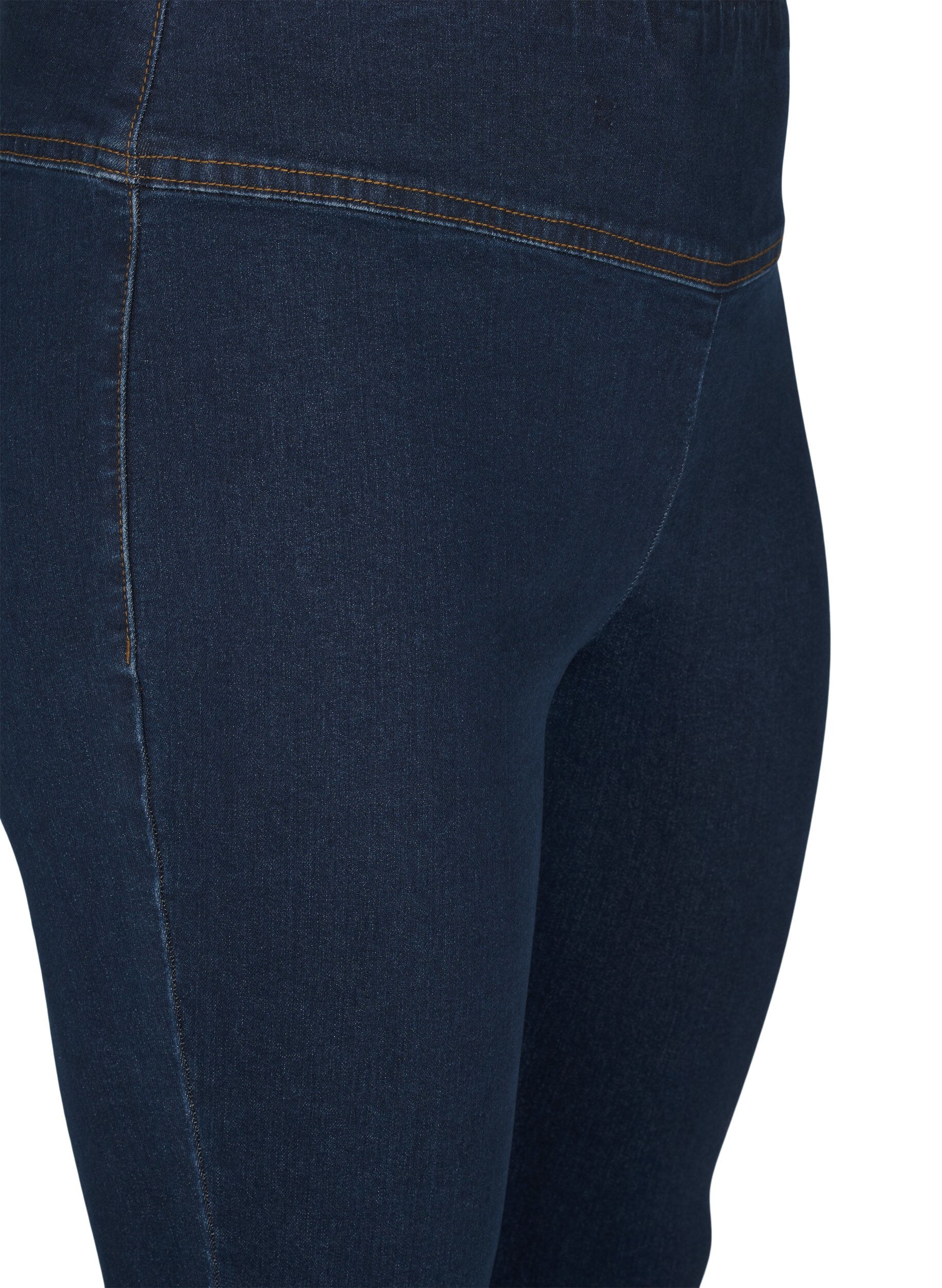 ZizziElastische Jeggings mit hoher Taille, Blau, Packshot image number 2