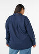 Lockere Bluse mit V-Ausschnitt, Blau, Model image number 2
