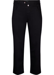 Regular Fit Gemma Jeans mit hoher Taille, Black, Packshot