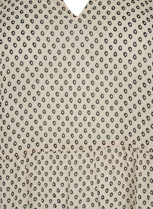 FLASH - Bedruckte Tunika mit 3/4-Ärmeln, Off White Dot , Packshot image number 2