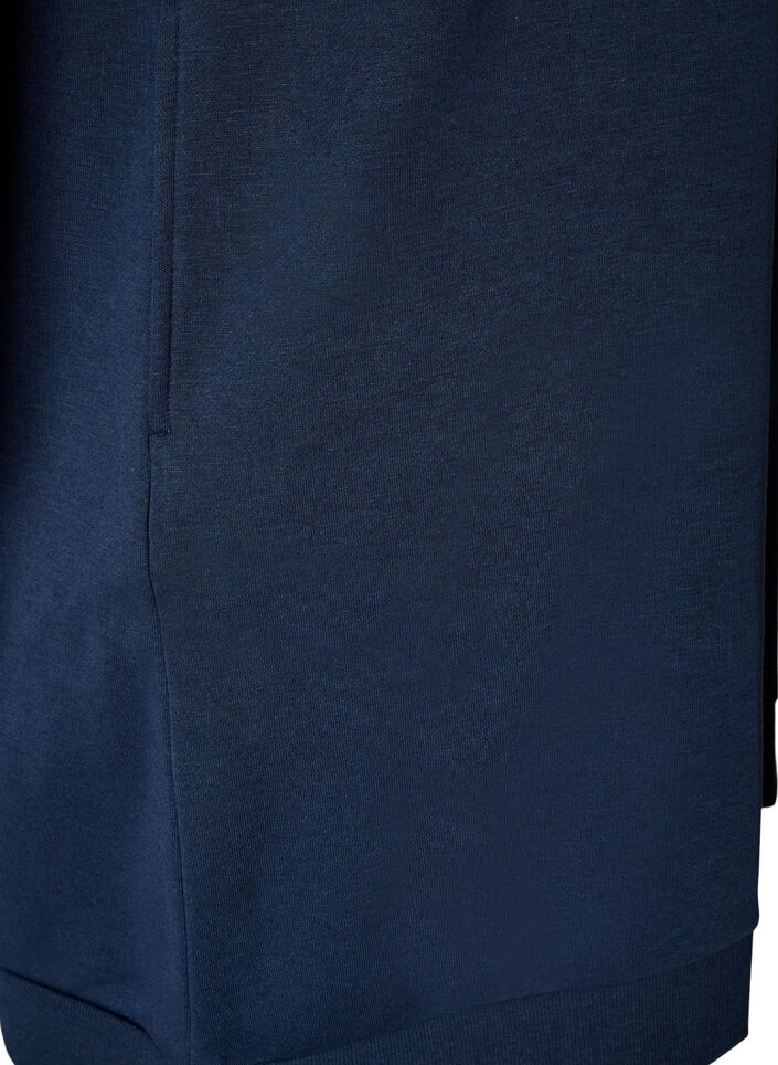 Lockeres Sweatkleid mit Taschen, Blau, Packshot image number 3