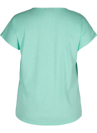 T-Shirt aus Baumwolle mit Printdetails, Cabbage FLOWER, Packshot image number 1