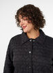 Leicht wattierte Jacke mit dekorativer Steppung, Schwarz, Model image number 3