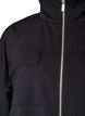 Cardigan aus Jersey mit Rei&szlig;verschluss und hohem Kragen, Schwarz, Packshot image number 2