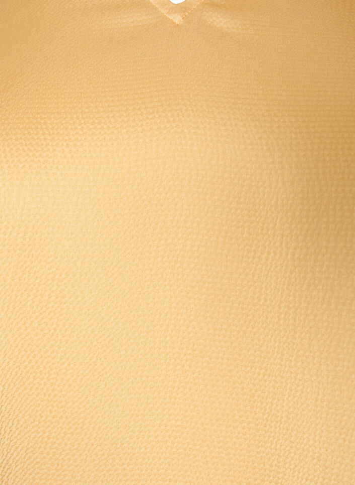 Bluse mit Hemdkragen und V-Ausschnitt, Gelb, Packshot image number 2