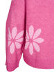 Geblümte Bluse aus Strick, Raspberry Rose Comb, Packshot image number 3
