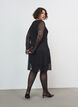 Spitzenkleid mit Trompeten&auml;rmeln und A-Linie, Schwarz, Model image number 1